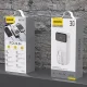 Dudao K15MAX 30000mAh PD 22.5W Powerbanka ar iebūvētiem kabeļiem - Balta | Powerbank With Built-In Cables White