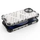 Aizsargvāciņš iPhone 13 mini Honeycomb Case ar TPU rāmi, melns
