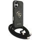 Guess 4G Big Logo Cord Stap Crossbody Phone Case Cover iPhone 17 - Black