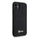 Guess iPhone 11 / XR vāciņš Disco Metal Script, melns