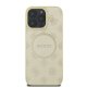 Чехол Guess Saffiano Peony Classic Logo MagSafe для iPhone 16 Pro, Золотистый