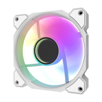 Darkflash DR08 120mm PWM A-RGB datora dzesētājs balts