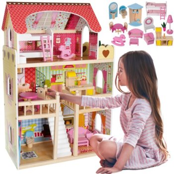 Koka Leļļu Māja - Villa D11252 | Wooden Dollhouse