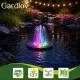 Gardlov Floating Solar LED Fountain, Black