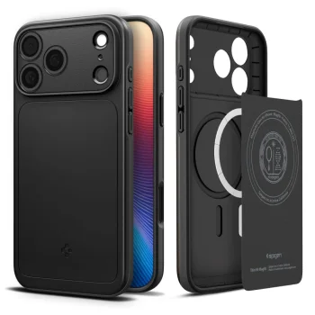 Spigen iPhone 17 Pro Max vāciņš Thin Fit Mag MagSafe, melns