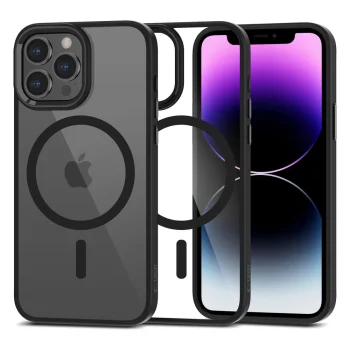 Apple iPhone 13 Pro Max 6.7'' Tech-Protect MagMat MagSafe Case Cover, Transparent and Black | Telefona Vāciņš...