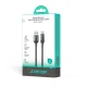 Joyroom S-A62 Lively Series USB-A uz USB-C kabelis 3A 1.2m, melns
