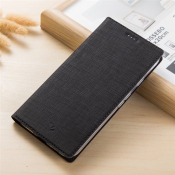 Google Pixel 3a VILI DMX Cross Texture Leather Wallet Cover Case, Black | Чехол Кошелёк Книжка для...