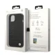 BMW iPhone 14 Plus vāciņš Leather Stamp, melns