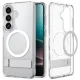 Spigen Ultra Hybrid MagSafe vāciņš Samsung Galaxy S26, caurspīdīgs un balts