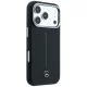 Mercedes Leather Semi Wrap Iconic Line MagSafe vāciņš iPhone 17 Pro Black