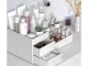 Cosmetics and Jewelry Organizer with 2 Drawers, White