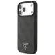 Чехол Guess 4G Strap Triangle Logo с ремешком и MagSafe для iPhone 17 Pro Max – чёрный