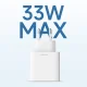 Cuktech A19 30W USB-A un USB-C sienas lādētājs balts