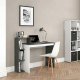 ModernHome CHDK07-DG Computer Desk with 4 Shelves, Grey
