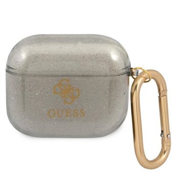 Guess Чехол для AirPods 3 Glitter Черный