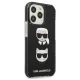 Karl Lagerfeld Karl&Choupette Head vāciņš iPhone 13 / 13 Pro - Black