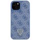 Guess iPhone 15 vāciņš Crossbody 4G Metal Logo, zils