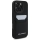 Karl Lagerfeld iPhone 16 Pro Max Case Grained PU CardSlot, Black