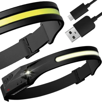 Trizand 21652 USB LED Galvas Lukturis Gaismas Avots | Headlamp Light Source Flashlight