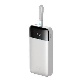 Внешний аккумулятор Cuktech LPB252N 120W 25000mAh с кабелем USB-C, белый