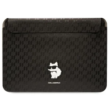Чехол для ноутбука 16" Karl Lagerfeld Saffiano Monogram Choupette, черный