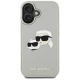 Karl Lagerfeld 3D Rubber Double Heads vāciņš Apple iPhone 16, Bēšs