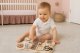 ECOTOYS Wooden Bear Busy Board for Toddlers Sensory Activity Panel 12 Elements