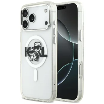 Чехол Karl Lagerfeld MagSafe для iPhone 17 Pro Max, Karl & Choupette Sketch