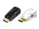HDMI uz VGA adapteris ar audio 3,5mm mini jack, melns