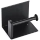 Держатель для туалетной бумаги с полкой, Чёрный | Toilet Paper Holder with Shelf