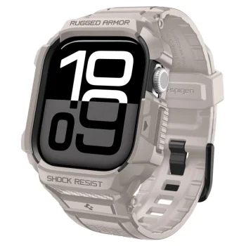Ремешок с чехлом Spigen Rugged Armor Pro V2 для Apple Watch 46mm, бежевый