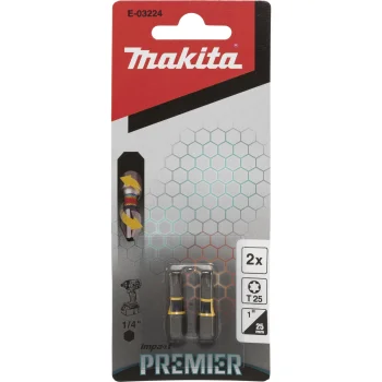 Makita Impact Premier vērpes uzgaļu komplekts T25 25 mm, 2 gab. (E-03224)