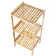 GreenBlue GB321 bambusa vannas istabas plaukts, 3 plaukti, 370x330x780mm