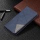 Huawei P50 Geometric Pattern Leather Stand Case Cover - Blue | Чехол Кошелёк Книжка для...