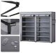 Massido MS-805 Textile Shoe Cabinet, Graphite
