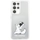 Karl Lagerfeld Samsung Galaxy S21 Ultra vāciņš Choupette Fun, caurspīdīgs
