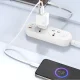 Tīkla lādētājs Dudao A26TEU GaN 25W USB-A un USB-C - Balts