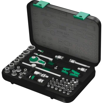 Wera 8100 SA 4 Zyklop Speed sprūdrata un uzgaļu komplekts, 1/4", collu, 41 gab.