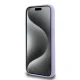 Karl Lagerfeld vāciņš iPhone 15 Pro Silicone KC Heads Ring MagSafe, violets