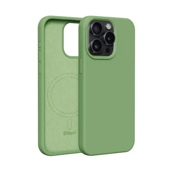 Etteri Silicone Mag vāciņš Apple iPhone 12 / 12 Pro, gaiši zaļš