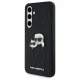 Karl Lagerfeld Samsung Galaxy S24 FE vāciņš Monogram Karl & Choupette, melns