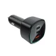 Auto lādētājs Acefast B18 200W, 2x USB-C + USB-A, melns