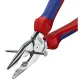 Kombinētās knaibles ar smailiem galiem Knipex 08 25 185, 185 mm