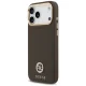 Guess Grained Strass Logo MagSafe Phone Case Cover iPhone 17 Pro Max - Brown