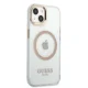 Guess Metal Outline MagSafe vāciņš iPhone 13 - caurspīdīgs ar zelta detaļām
