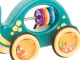 Bērnu Koka Velkamā Rotaļlieta Pārvietojams Bruņurupucis | Wooden Kids Rattle Pull Along Toy with Rope Turtle