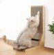 Cat Corner Scratcher with Toy Cardboard Scratching Post Bed Lounger