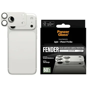 PanzerGlass Fender kameras aizsargstikls iPhone 17 Pro Max - sudraba