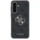 Guess Leather 4G Metal Logo vāciņš priekš Samsung Galaxy A57 5G, melns